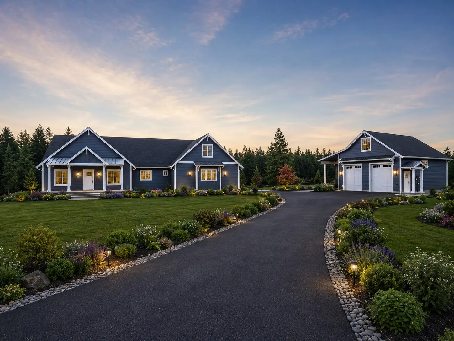 A 3,200 sq ft forever home on five quiet rural acres.